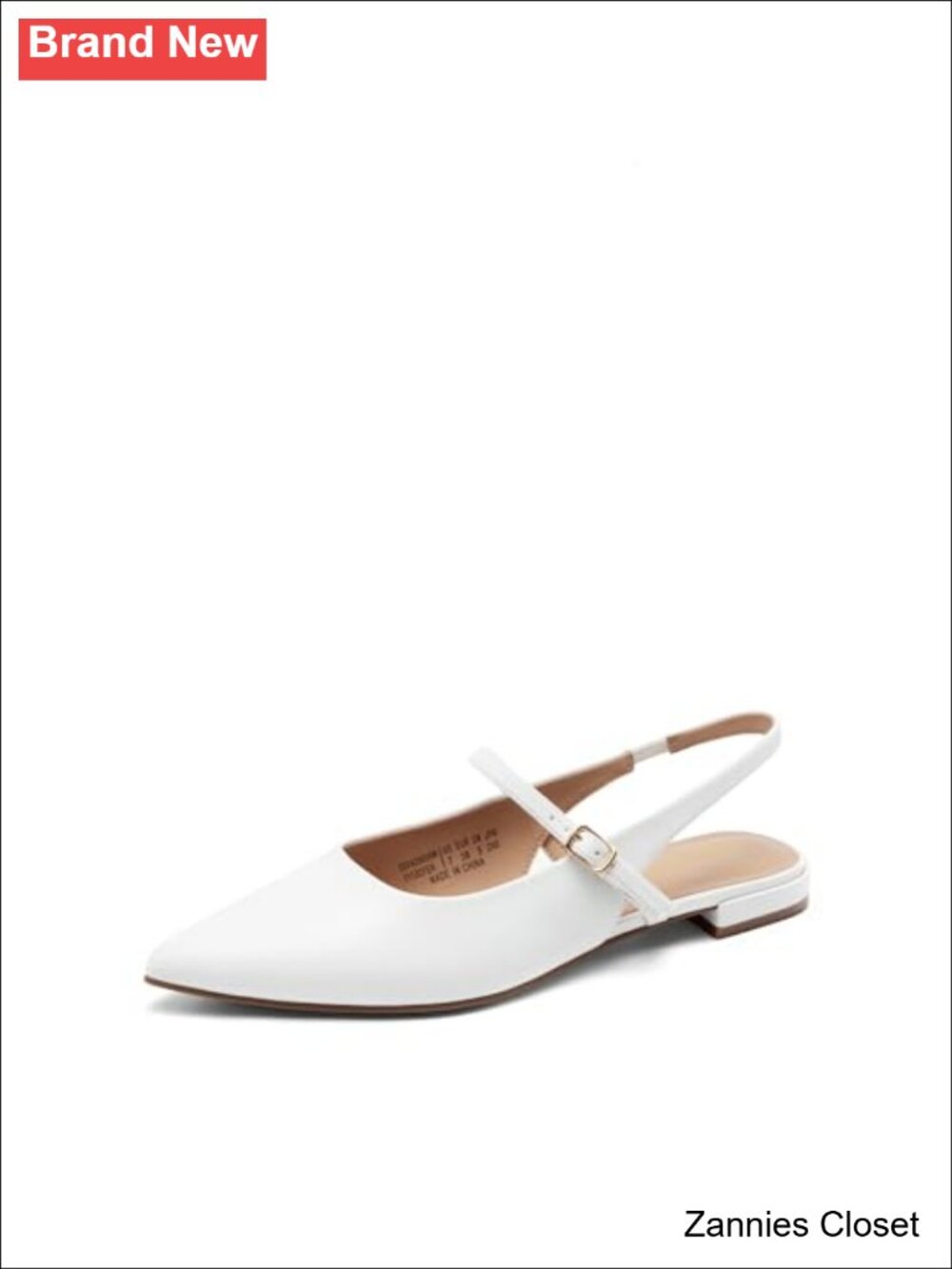 ✨ DREAM PAIRS Women's Slingback Dressy Mary Jane Ballet Flats Faux Leather